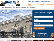 Tablet Screenshot of lowmanlawfirm.com